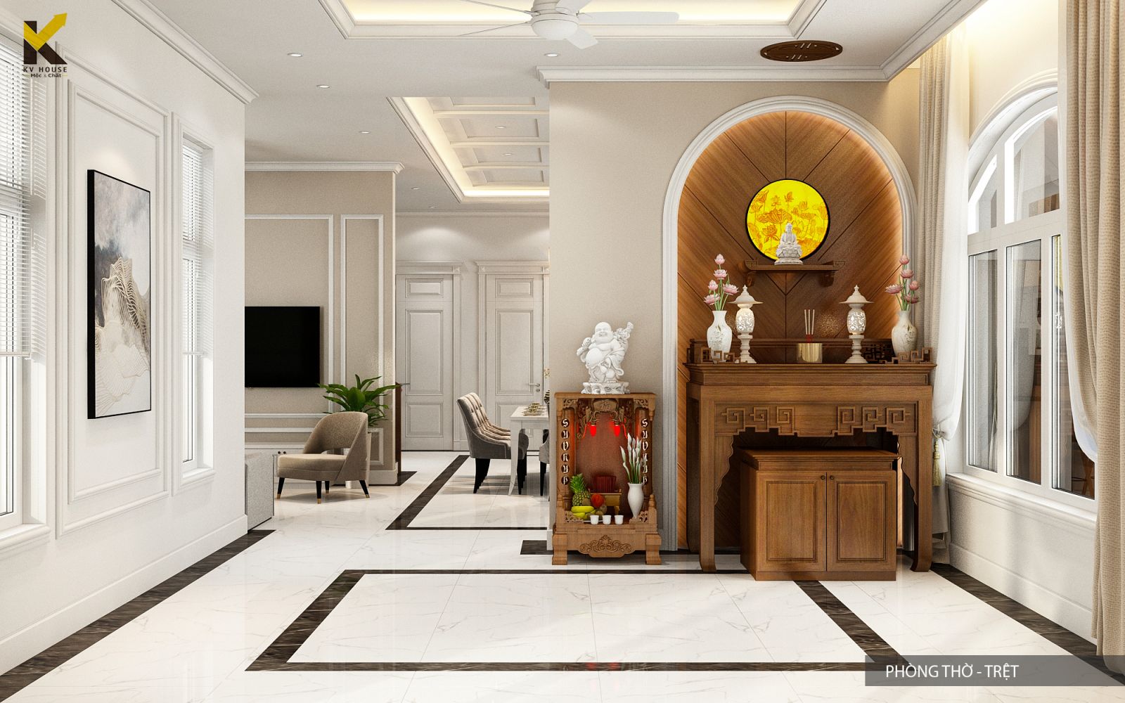 Thiết Kế Nội Thất Biệt Thự Đẹp Hiện Đại Anh Công Bình Dương 8
