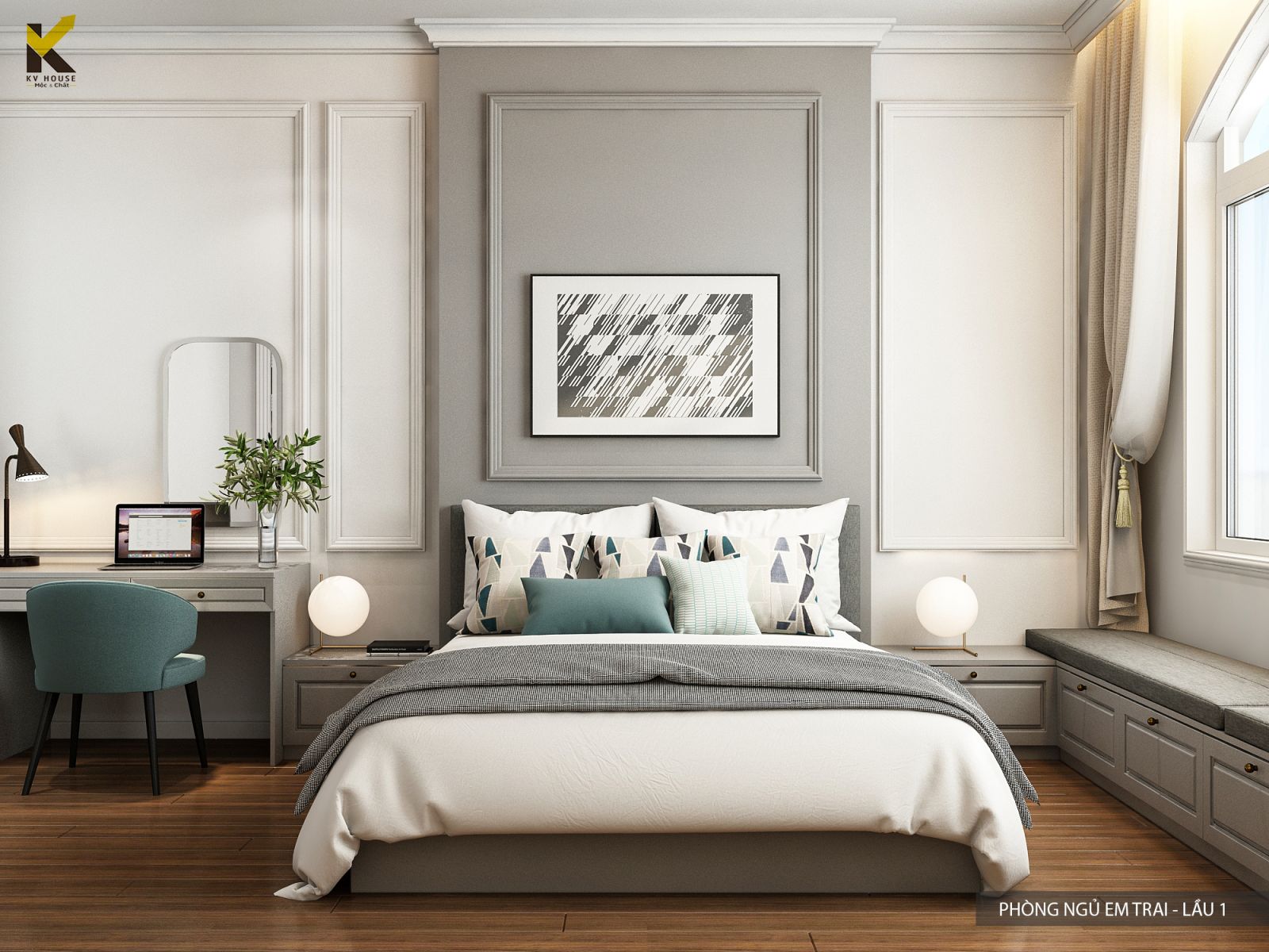 Thiết Kế Nội Thất Biệt Thự Đẹp Hiện Đại Anh Công Bình Dương 28