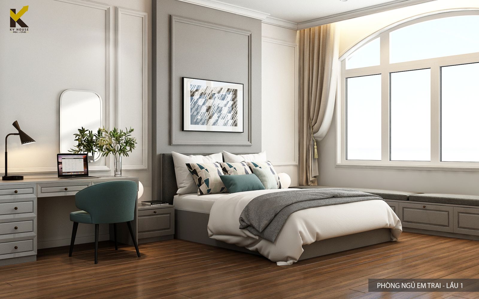 Thiết Kế Nội Thất Biệt Thự Đẹp Hiện Đại Anh Công Bình Dương 