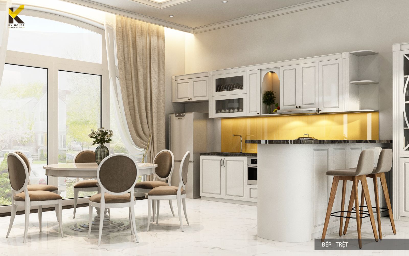 Thiết Kế Nội Thất Biệt Thự Đẹp Hiện Đại Anh Công Bình Dương 6