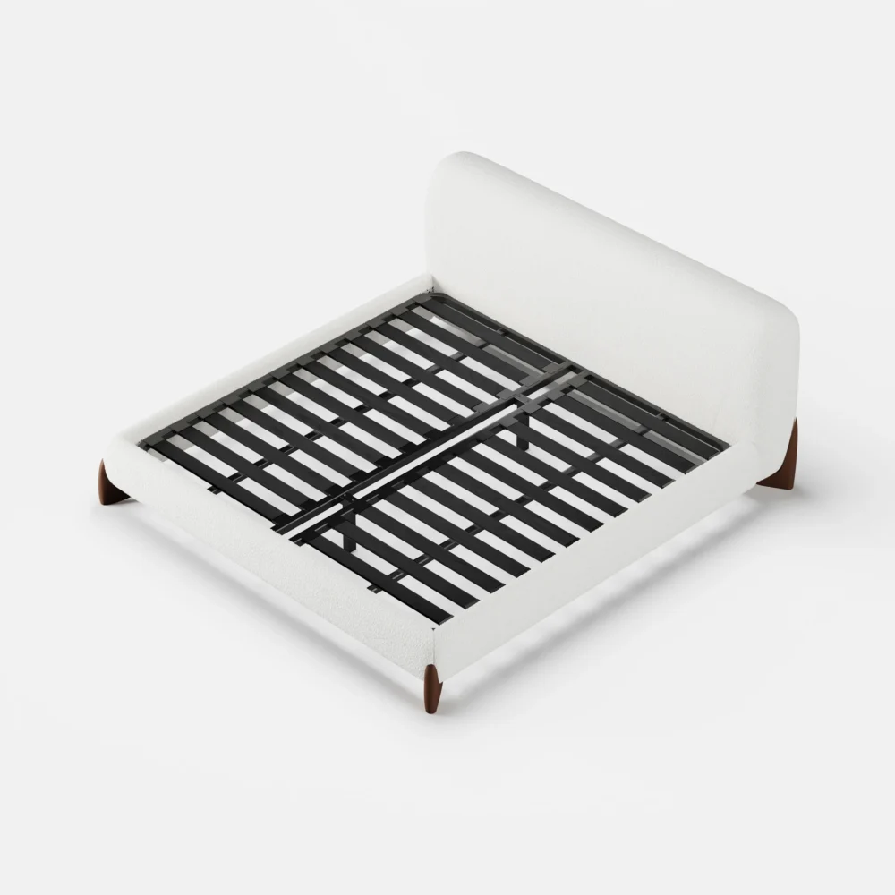 Giường Gỗ Bọc Nỉ Bông Cao Cấp - Hình ảnh 2