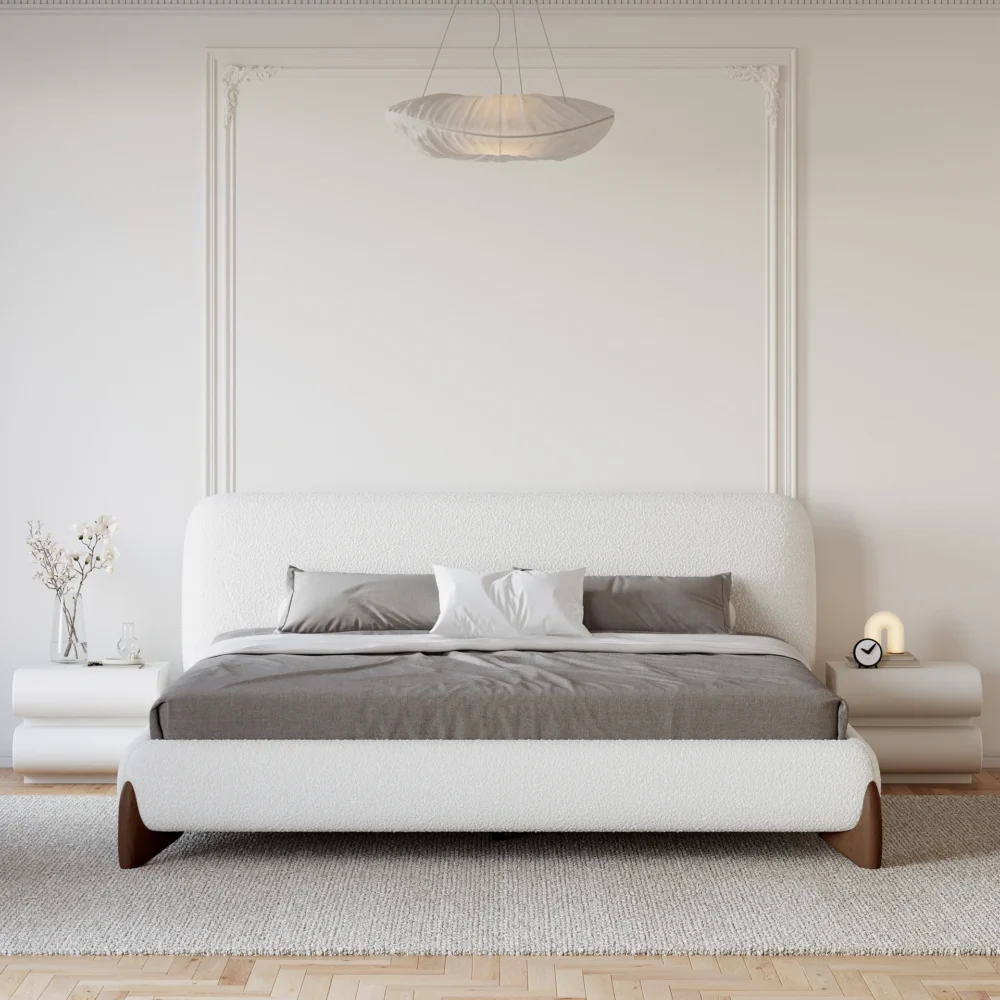 Giường Gỗ Bọc Nỉ Bông Cao Cấp - Hình ảnh 6
