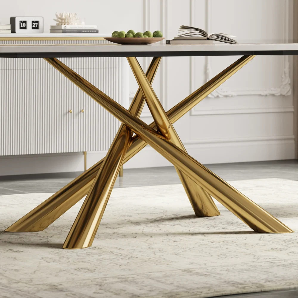 Bàn Ăn Lớn Mặt Đá Cao Cấp Italy Style - Hình ảnh 9