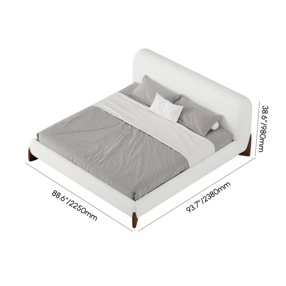 Giường Gỗ Bọc Nỉ Bông Cao Cấp - Hình ảnh 9