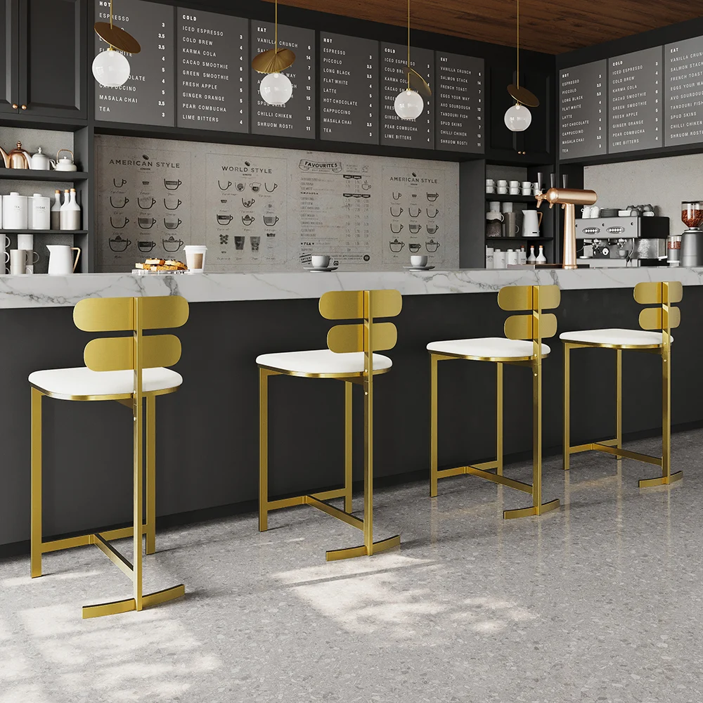 Ghế Bar Thân Kim Loại Da PU - Ảnh 8