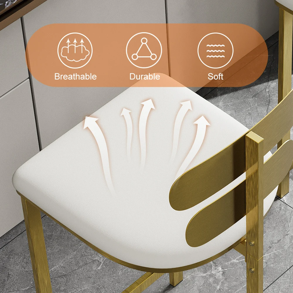 Ghế Bar Thân Kim Loại Da PU - Ảnh 6