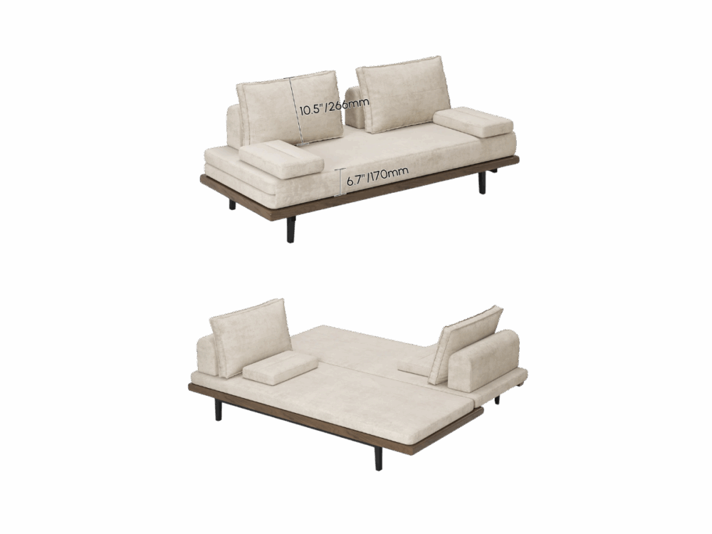 Giường Sofa Gấp Gọn Minimalism Style