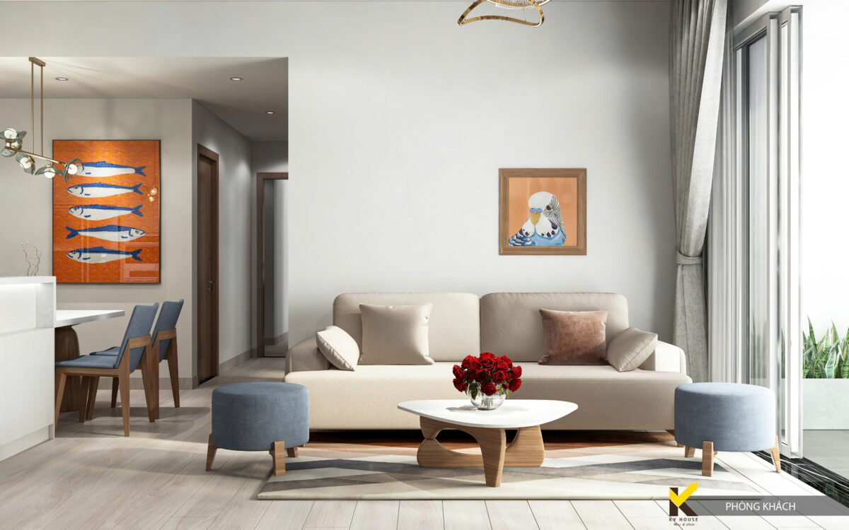 Thiết kế thi công nội thất căn hộ cao cấp Sadora 1