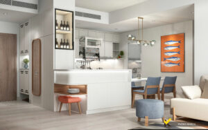 Thiết kế thi công nội thất căn hộ cao cấp Sadora 4